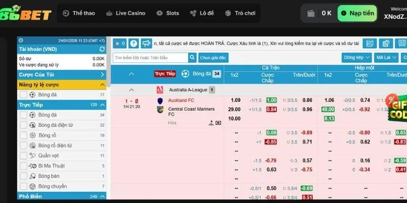 Cá Cược Bóng Đá 86bet: Sân Chơi Hàng Đầu Cho Bet Thủ