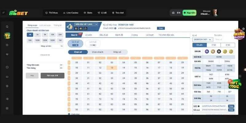 Win Win Lottery 86bet: Trải Nghiệm Xổ Số Lô Đề Đỉnh Cao Tại 86bet